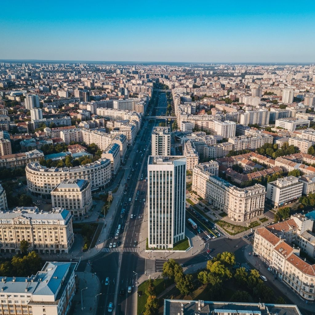 Bucharest skyline